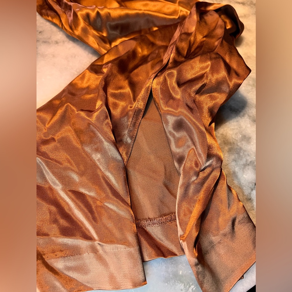 Zara Two Piece Rust Pants Set - Picture 6 of 8